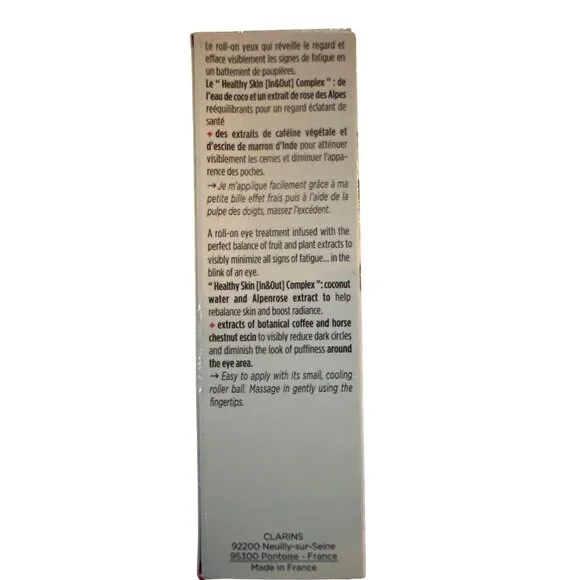 My Clarins Re-Fresh Roll-On Eye De-Puffer Eliminate Dark Circles and Fatigue - Picture 5 of 5